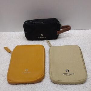 Aigner Parfums Toiletry Travel Bags Bundle of 3